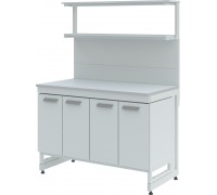 Стол лабораторный с двумя полками